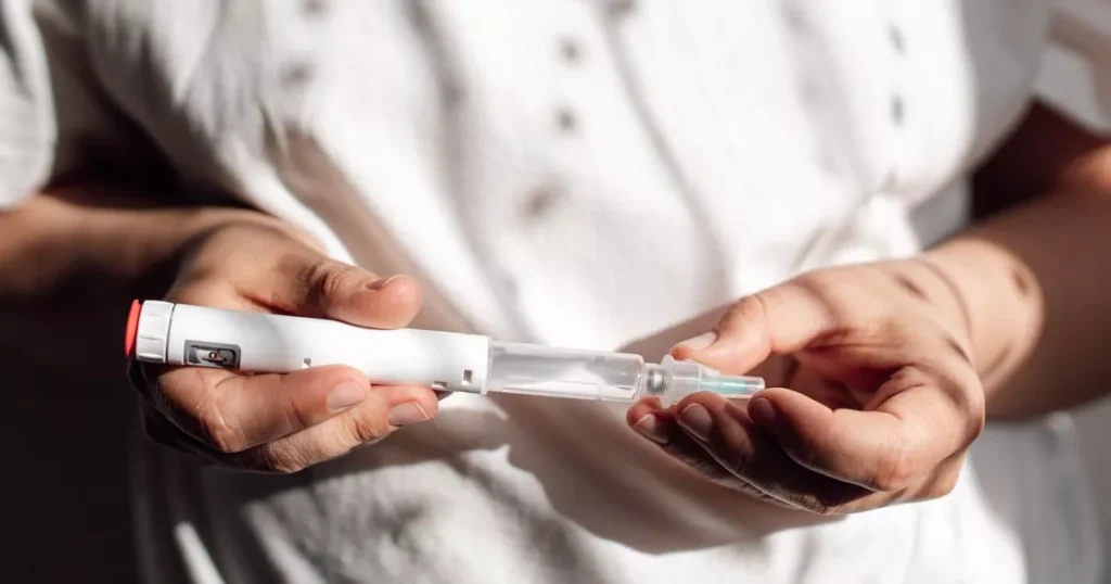 Man holding semaglutide