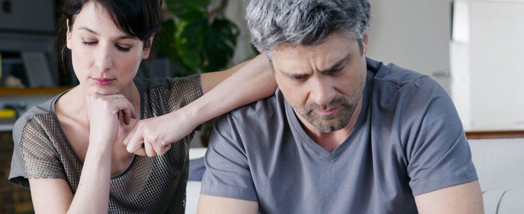 man and woman worried over vasectomy affecting sexual health and libido