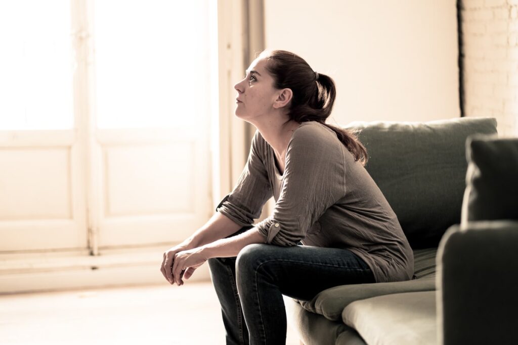 Lady suffering from health anxiety