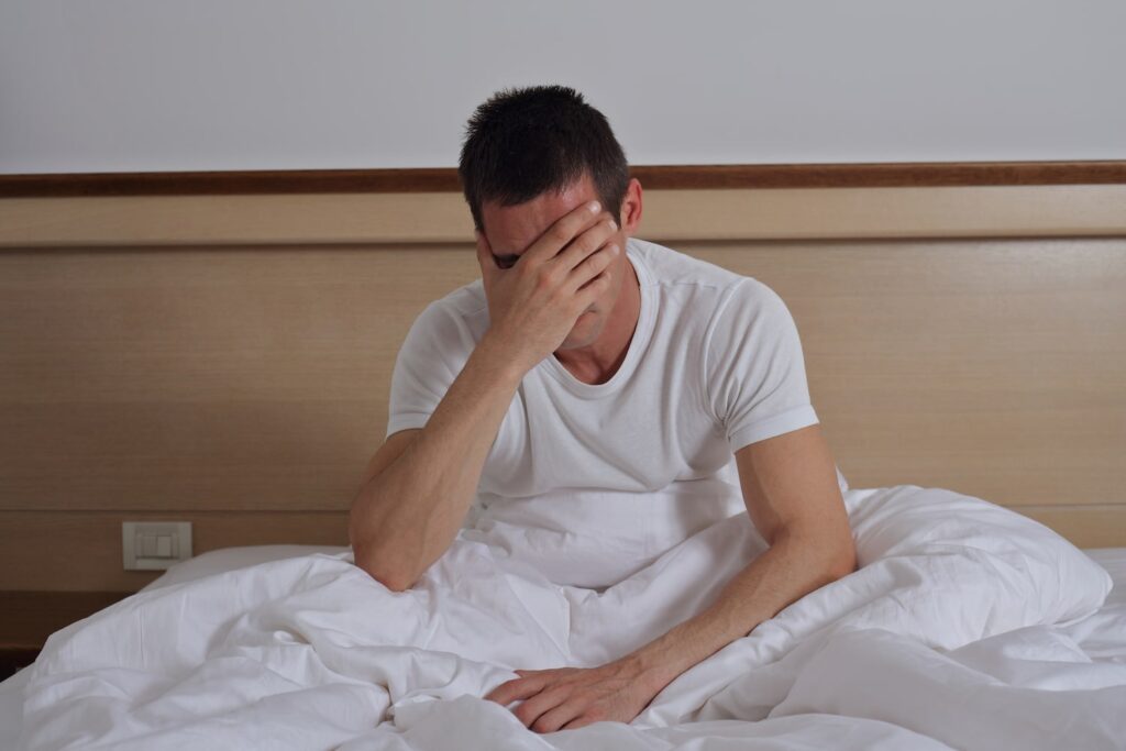 man sad over sensitivity loss on the penis head