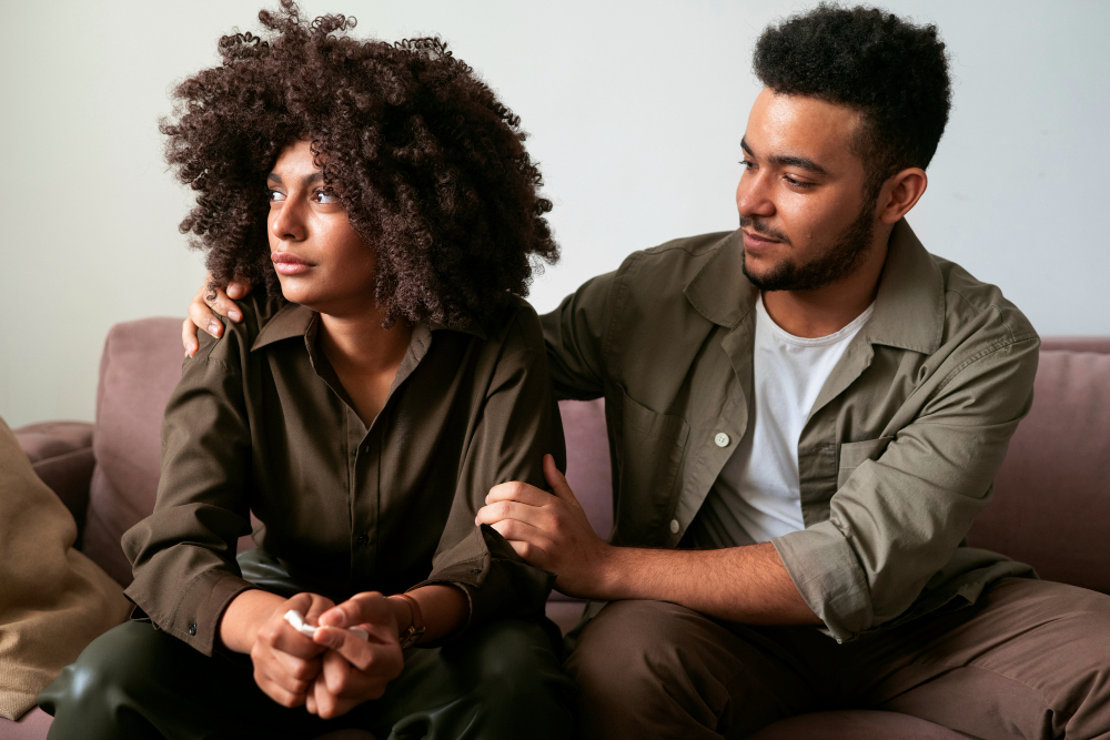couples trying to overcome depression together