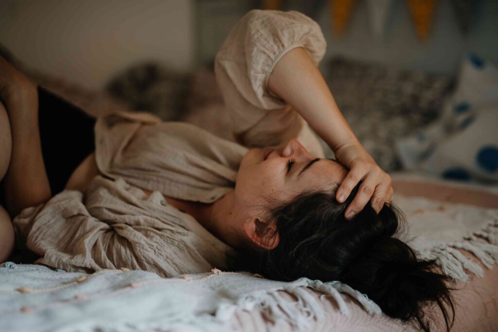 young lady suffering from emotional breakdown