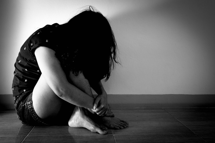 young girl depressed due to vulvudynia