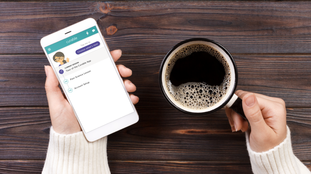 woman tracking her symptoms on a symptoms tracker app