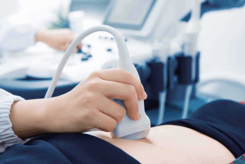 doctor checking for ectopic pregnancy