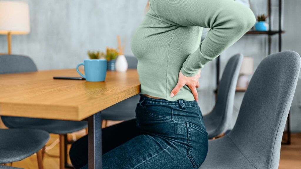 woman suffering from Painful Ovulation