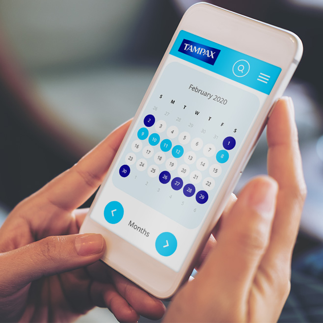 young lady tracking her ovulation and menstrual cycle 