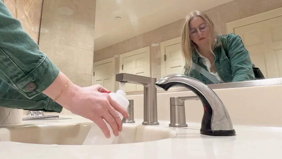 Cleaning a Menstrual Cup in Public